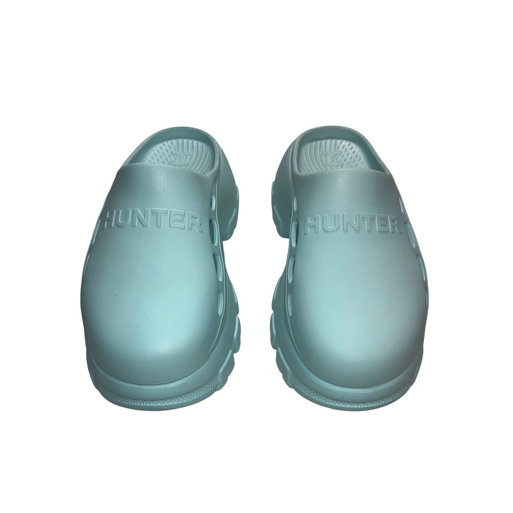 Hunter Bryce Light Blue EVA Platform Clogs Mules
US 8M EU 39 HWBRYCE NWOB